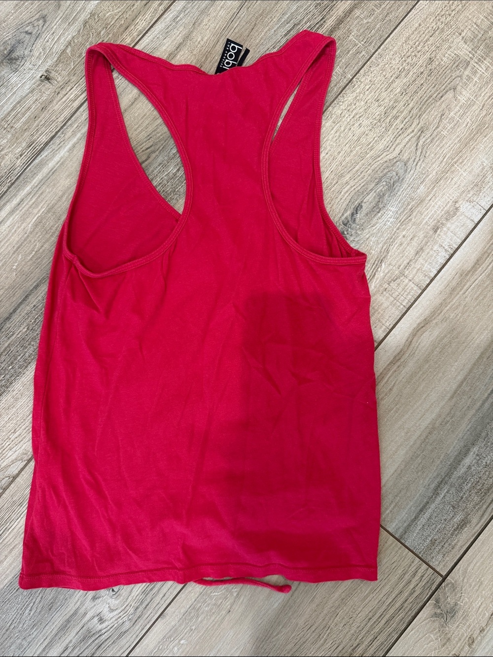 bobi Red Ruched Racerback Tank - Picture 4 of 4